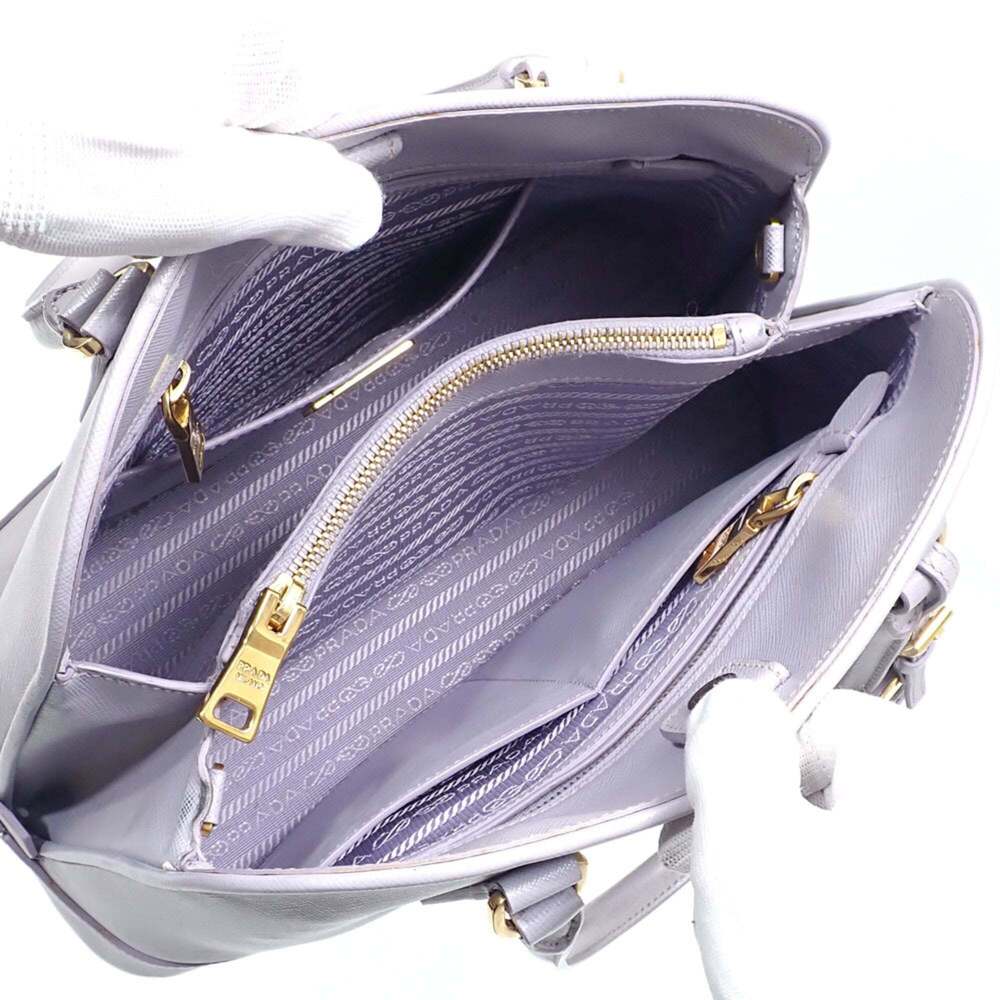 PRADA Purple Leather Shoulder Bag - Picture 10 of 10